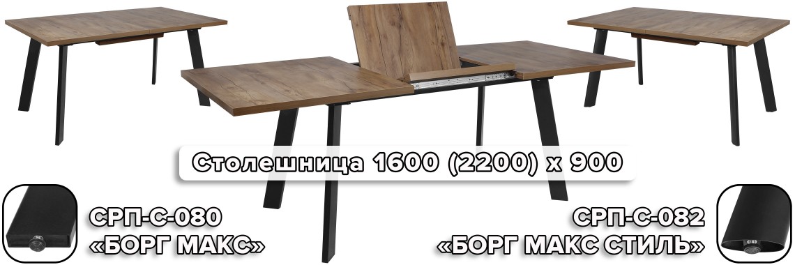 столы Борг Макс и ,Борг Макс Стиль
